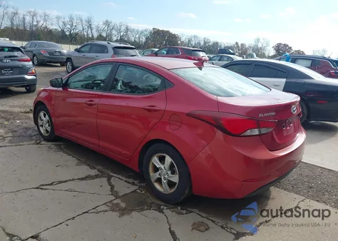 2014 Hyundai Elantra Se from USA, damaged, VIN KMHDH4AE8EU160991